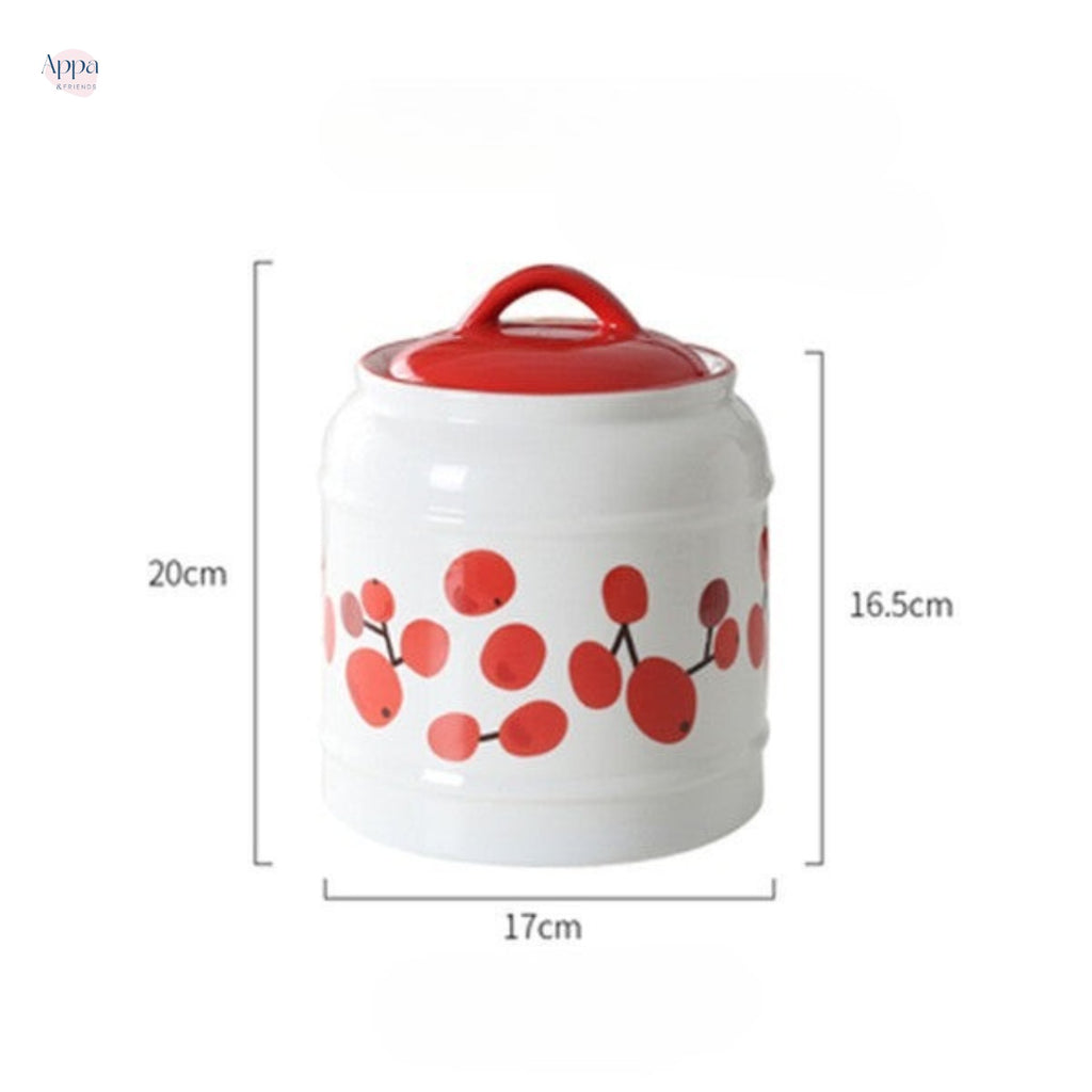 Cross-border cat and dog pet ceramic storage jar sealed jar dog food cat food snack ceramic storage jar grain storage bucket logo