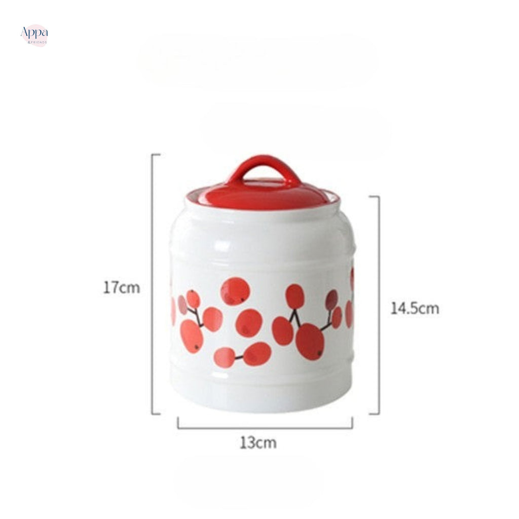 Cross-border cat and dog pet ceramic storage jar sealed jar dog food cat food snack ceramic storage jar grain storage bucket logo