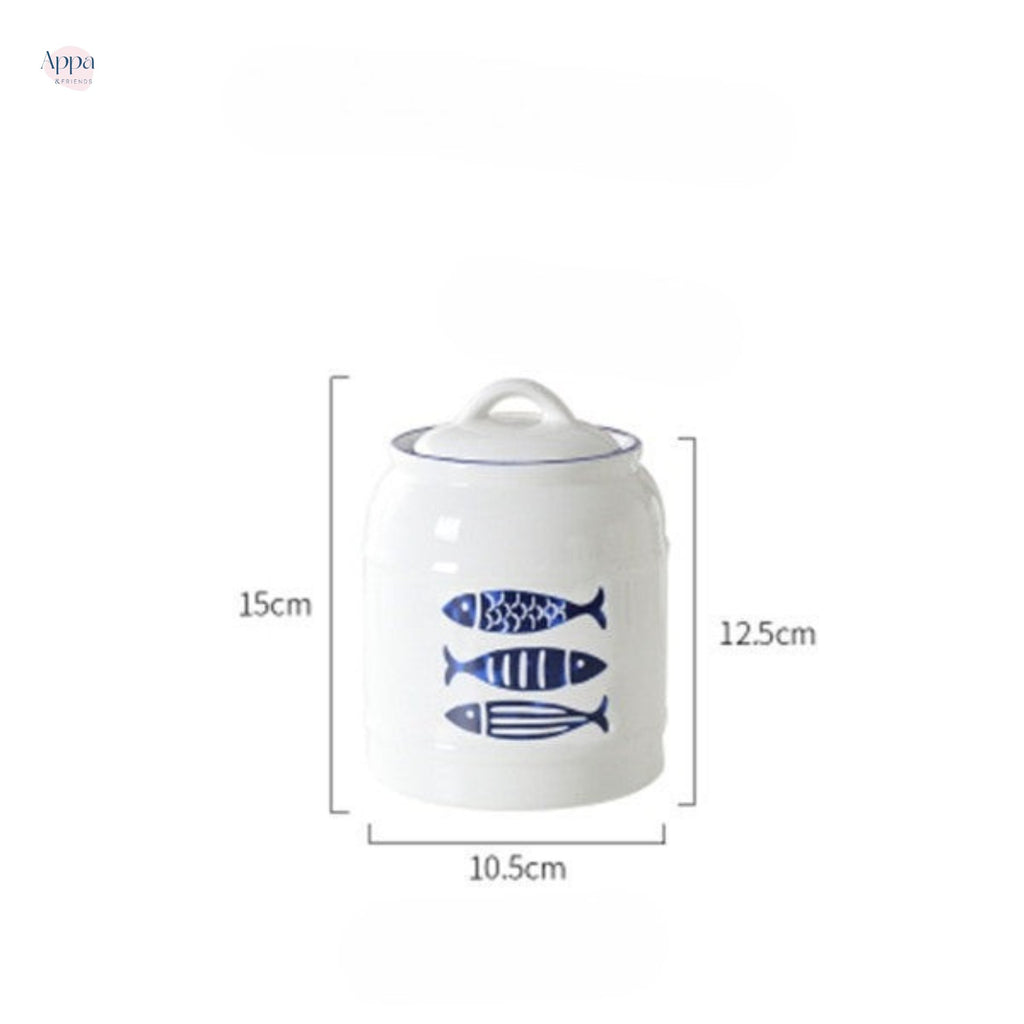 Cross-border cat and dog pet ceramic storage jar sealed jar dog food cat food snack ceramic storage jar grain storage bucket logo