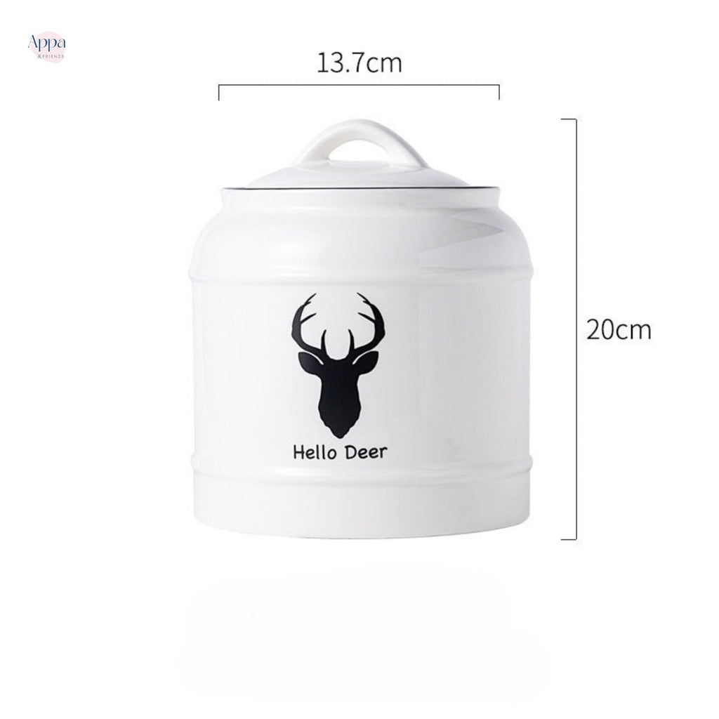 Cross-border cat and dog pet ceramic storage jar sealed jar dog food cat food snack ceramic storage jar grain storage bucket logo