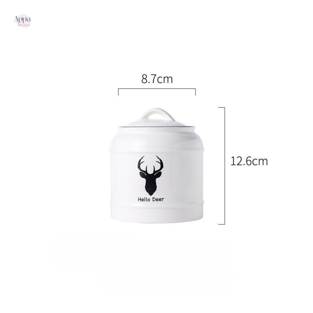 Cross-border cat and dog pet ceramic storage jar sealed jar dog food cat food snack ceramic storage jar grain storage bucket logo