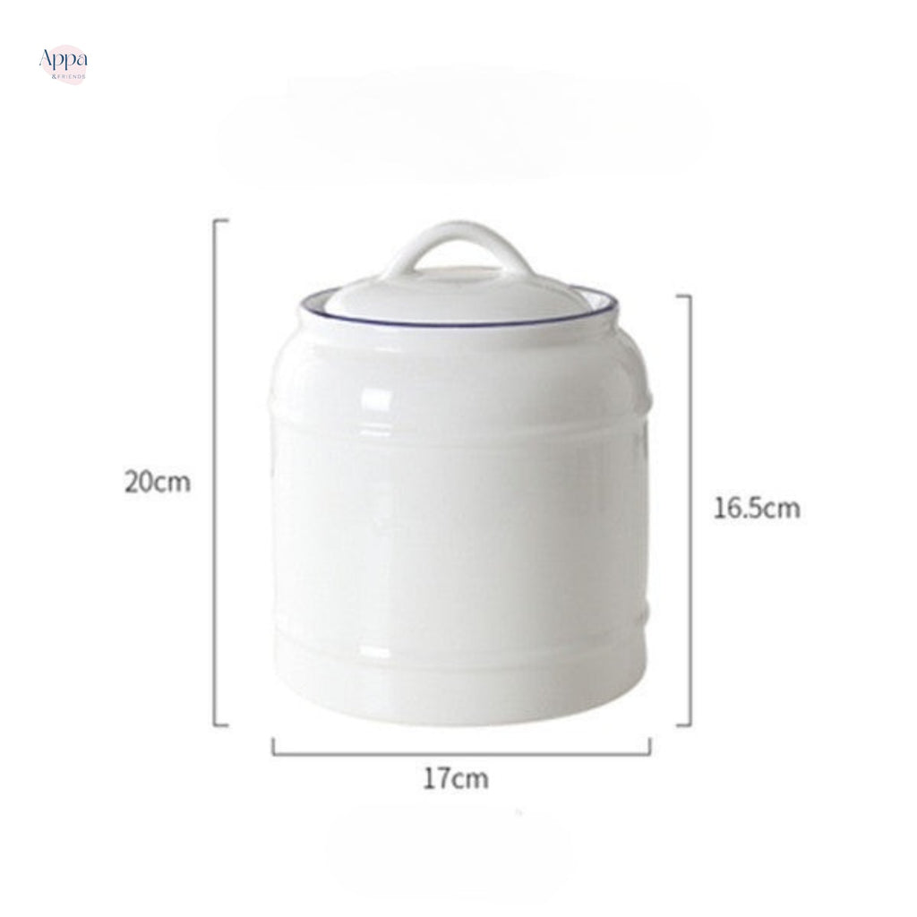 Cross-border cat and dog pet ceramic storage jar sealed jar dog food cat food snack ceramic storage jar grain storage bucket logo