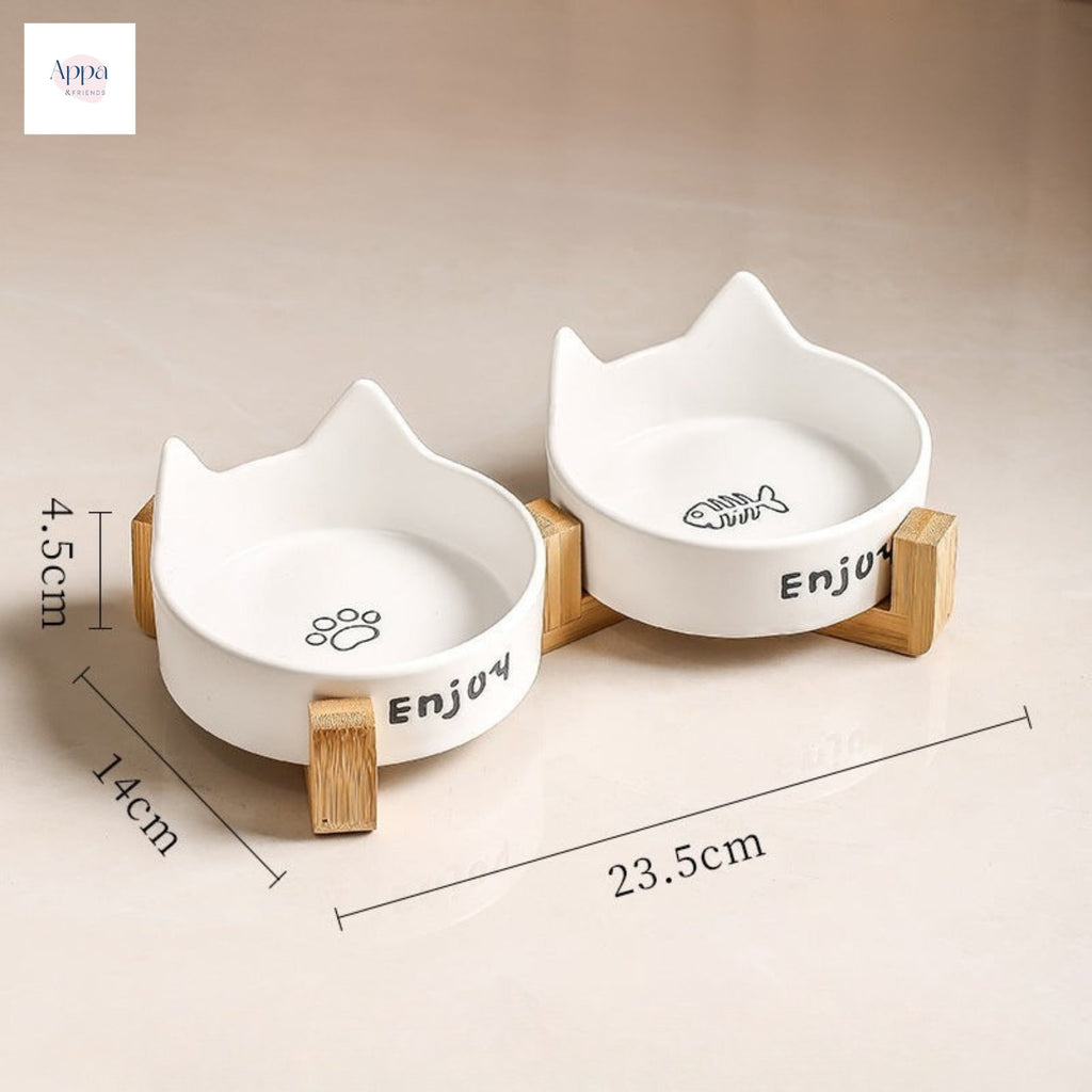 Cat Bowl Black Ceramic Dog Bowl Black Bowl Cat Food Bowl Dog Drink Cat Food Bowl Pet Water Bowl Anti-knock
