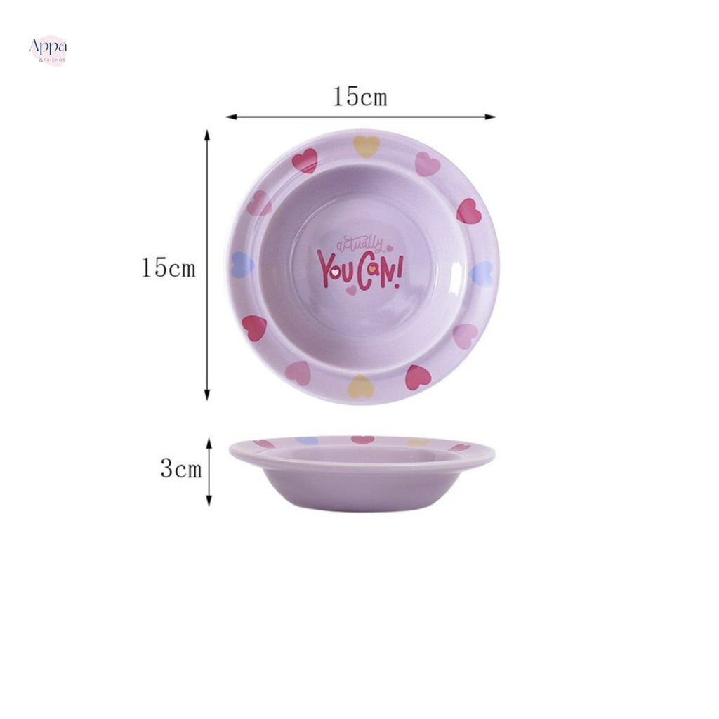 Creative Cartoon Edge Protection UFO Plate Household Ceramic Pet Bowl Cat Bowl Dog Bowl Pet Supplies Food Basin Cat Rice Bowl