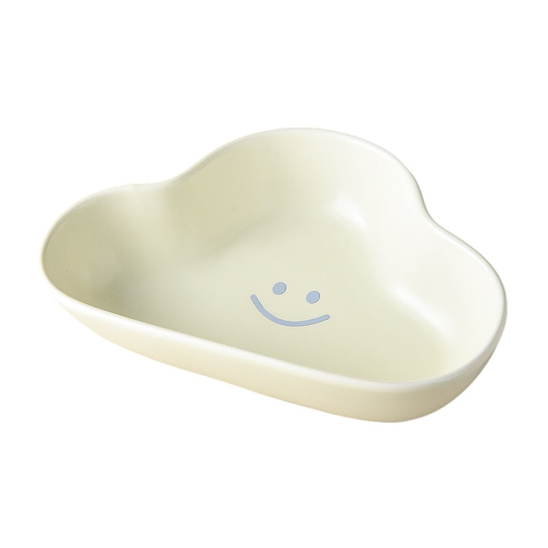 Pet supplies ceramic bowl dog bowl cat food bowl cat rice bowl water bowl clouds three-color bowl rice bowl dog food bowl