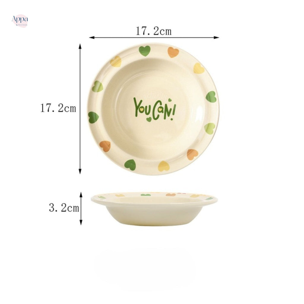 Creative Cartoon Edge Protection UFO Plate Household Ceramic Pet Bowl Cat Bowl Dog Bowl Pet Supplies Food Basin Cat Rice Bowl