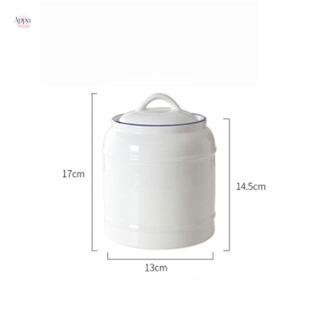 Cross-border cat and dog pet ceramic storage jar sealed jar dog food cat food snack ceramic storage jar grain storage bucket logo
