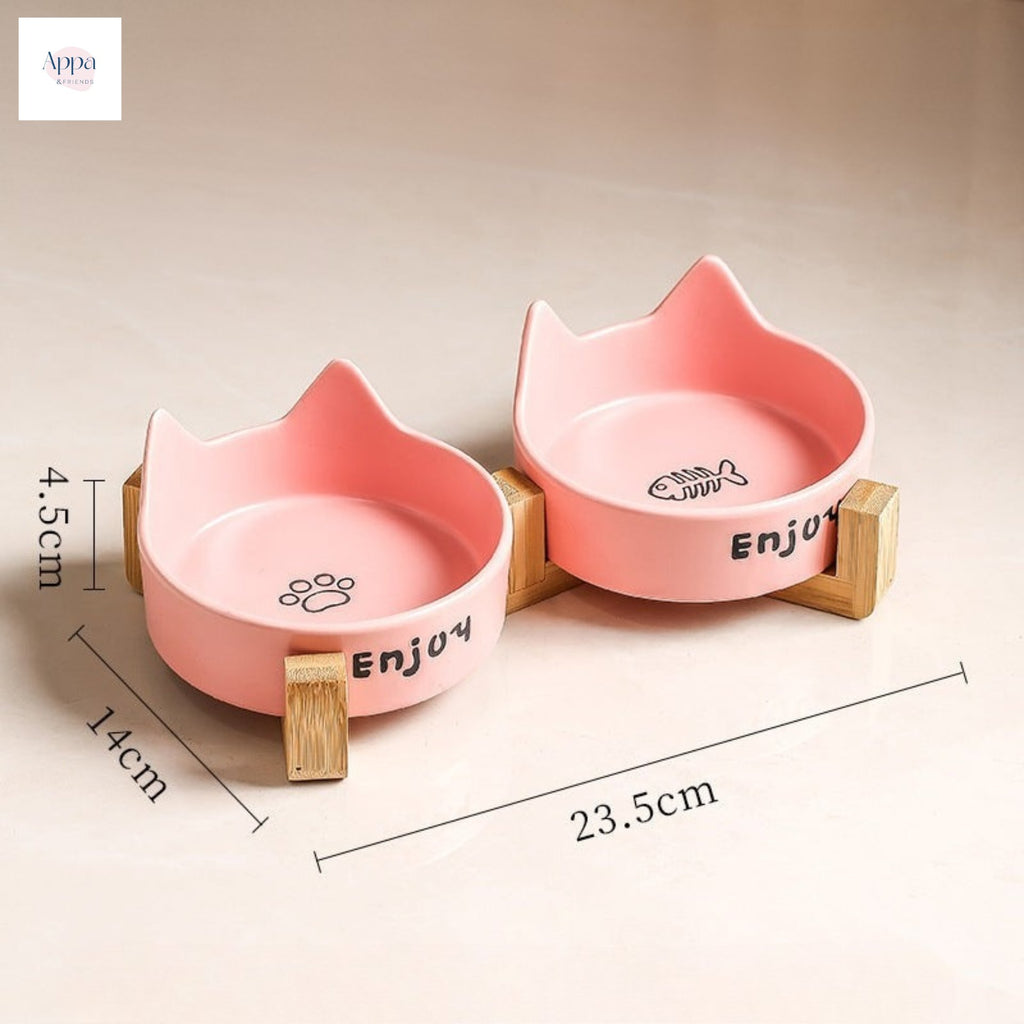 Cat Bowl Black Ceramic Dog Bowl Black Bowl Cat Food Bowl Dog Drink Cat Food Bowl Pet Water Bowl Anti-knock
