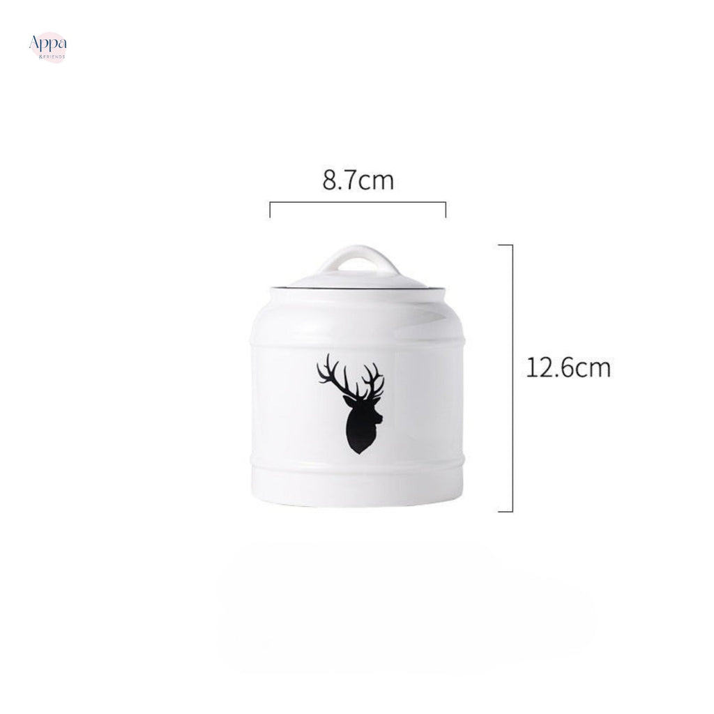 Cross-border cat and dog pet ceramic storage jar sealed jar dog food cat food snack ceramic storage jar grain storage bucket logo