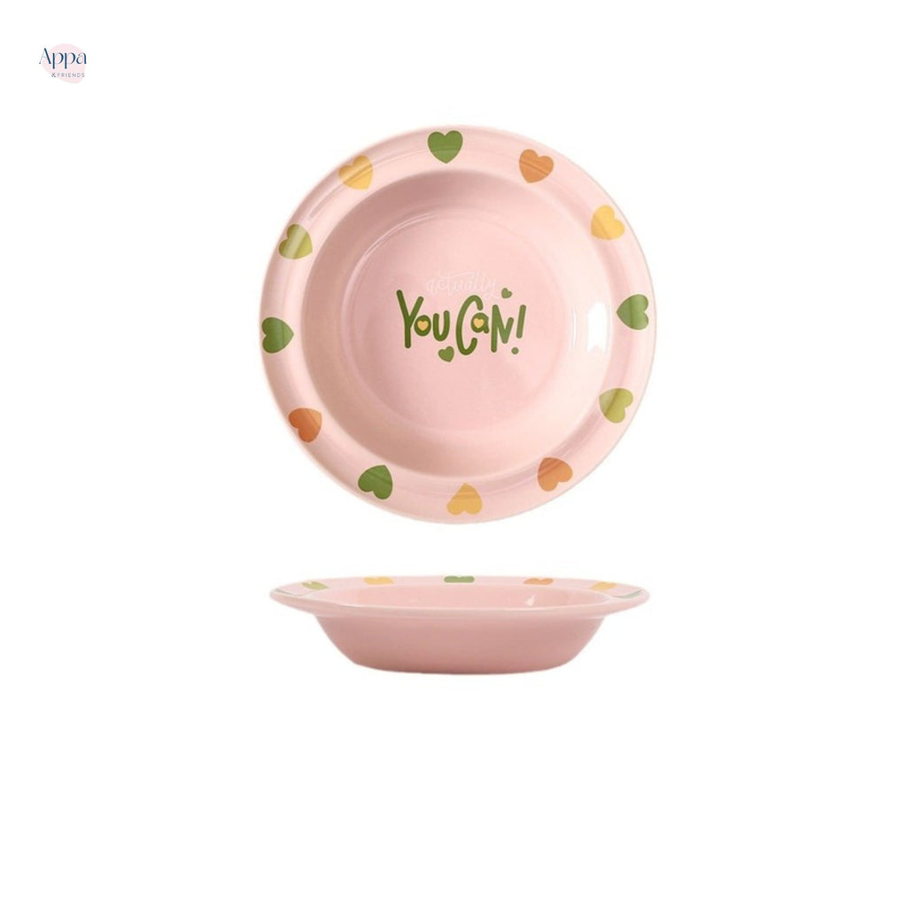 Creative Cartoon Edge Protection UFO Plate Household Ceramic Pet Bowl Cat Bowl Dog Bowl Pet Supplies Food Basin Cat Rice Bowl