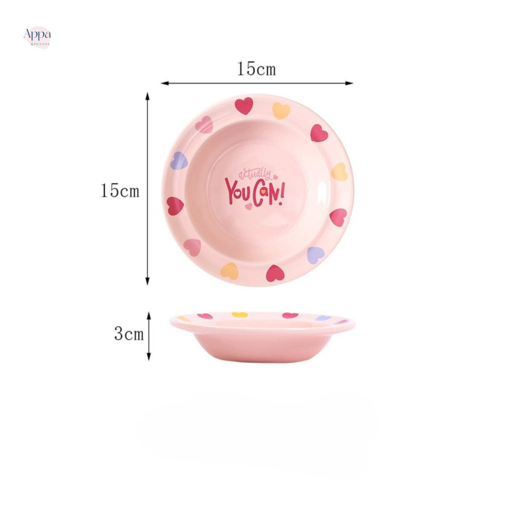 Creative Cartoon Edge Protection UFO Plate Household Ceramic Pet Bowl Cat Bowl Dog Bowl Pet Supplies Food Basin Cat Rice Bowl