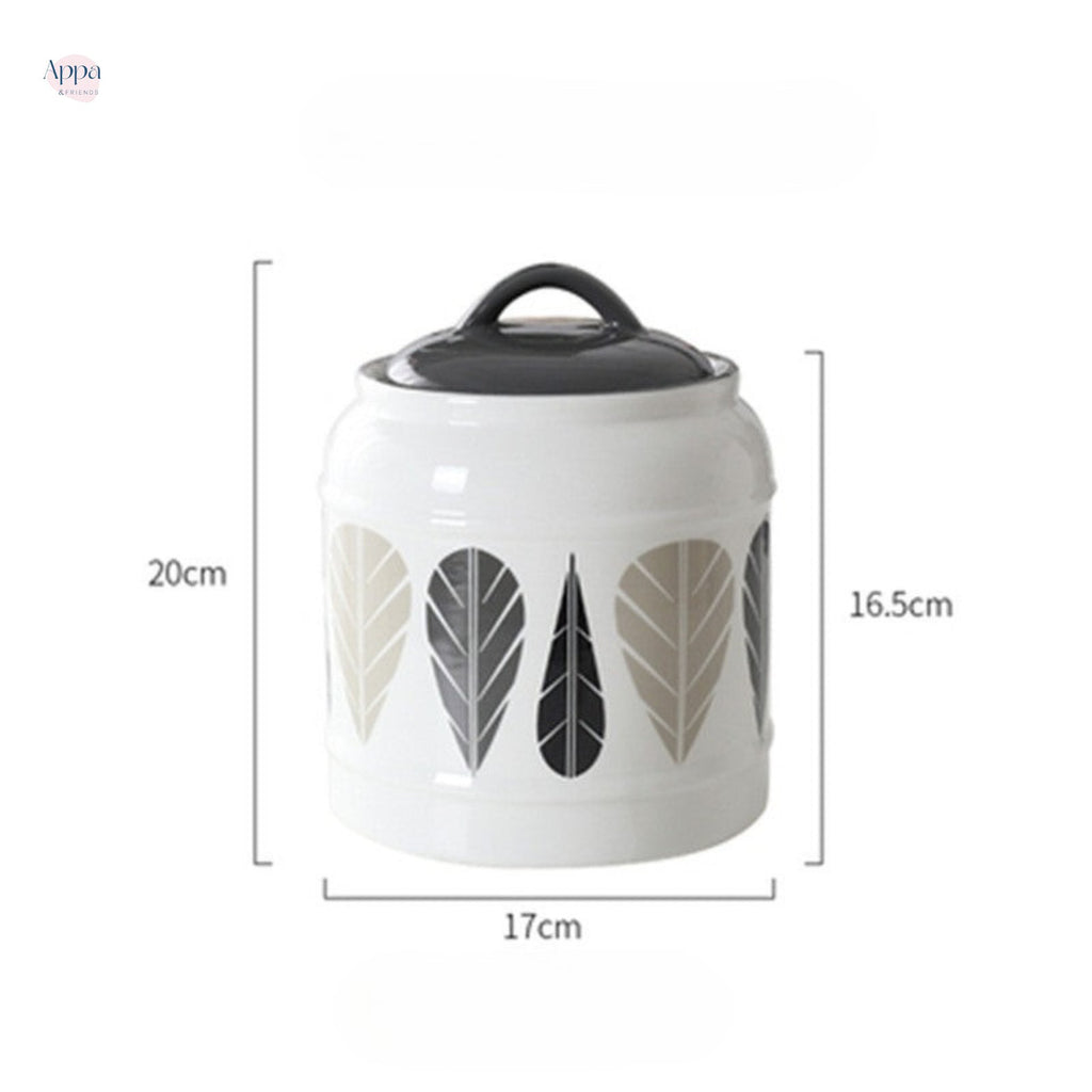 Cross-border cat and dog pet ceramic storage jar sealed jar dog food cat food snack ceramic storage jar grain storage bucket logo