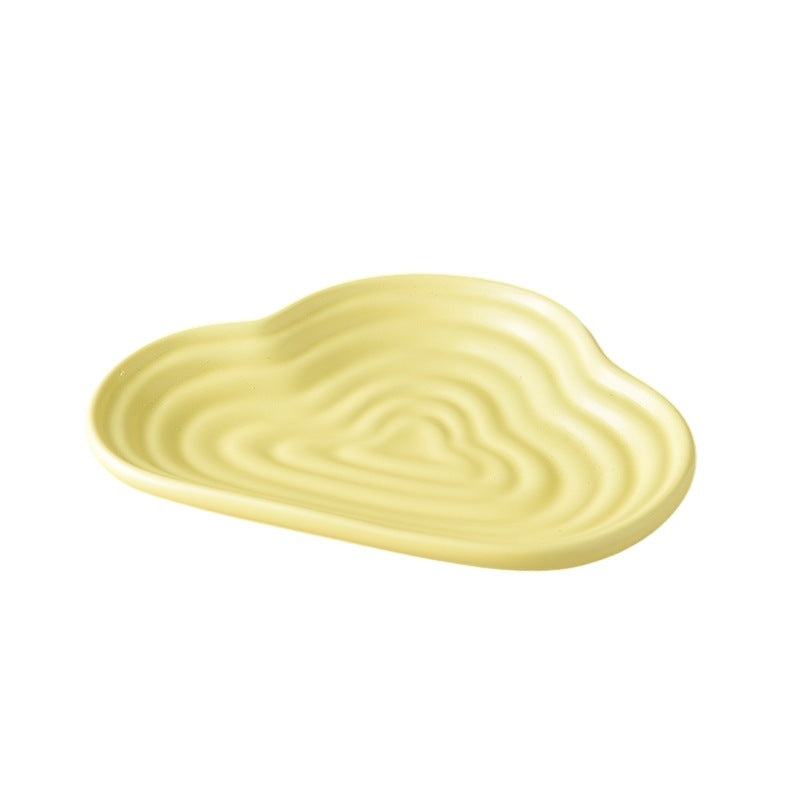 Pet supplies ceramic bowl dog bowl cat food bowl cat rice bowl water bowl clouds three-color bowl rice bowl dog food bowl