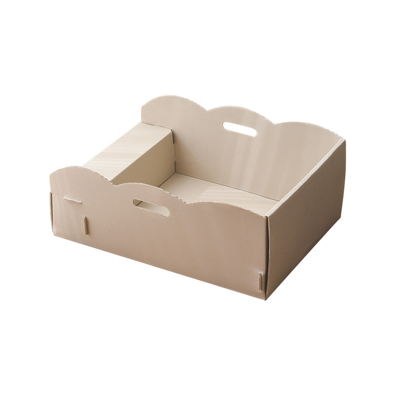 Creative Hand Fold Cat Litter Box Large Open Semi-closed Cat Toilet Anti-splash Cat Litter Box Cat Litter Box