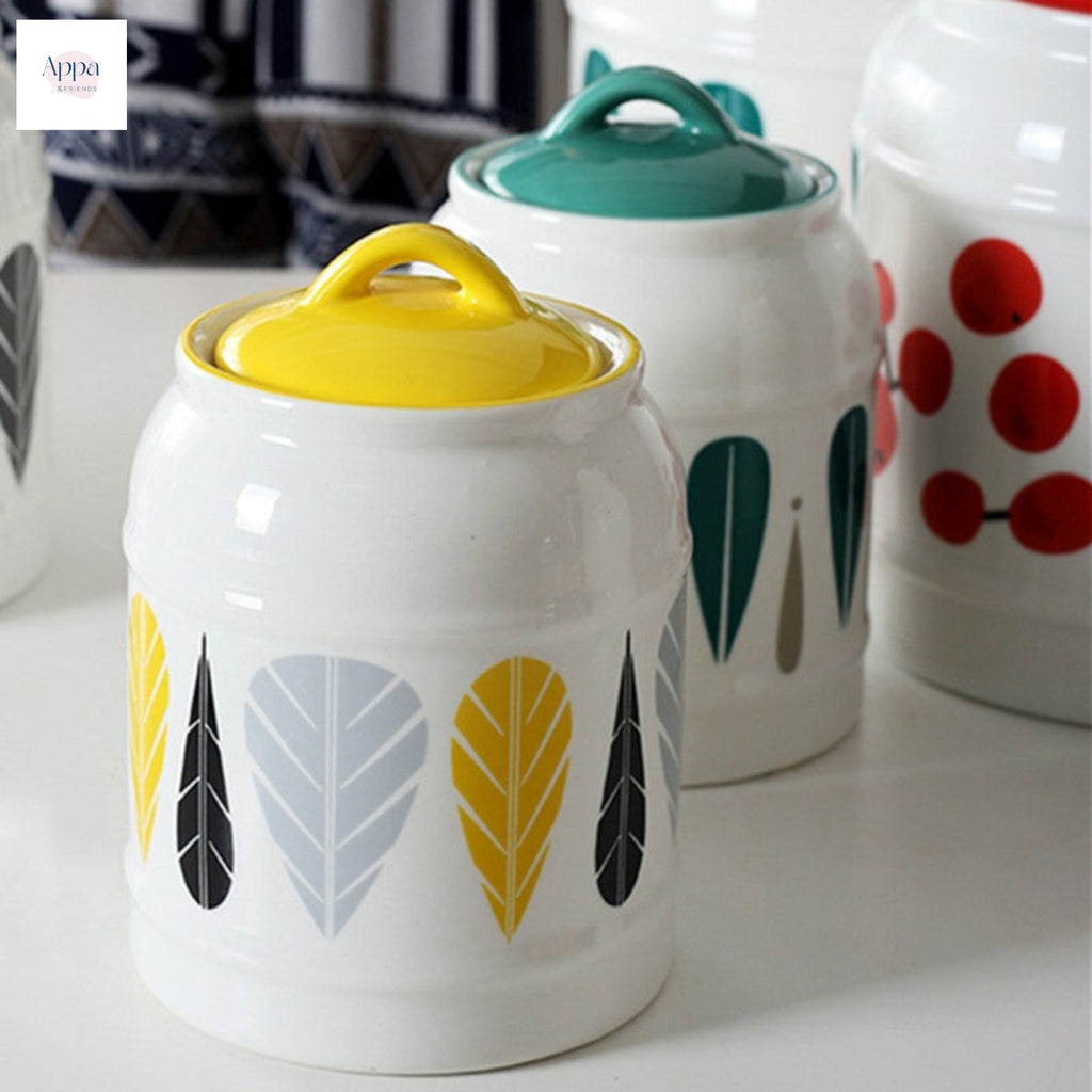 Cross-border cat and dog pet ceramic storage jar sealed jar dog food cat food snack ceramic storage jar grain storage bucket logo