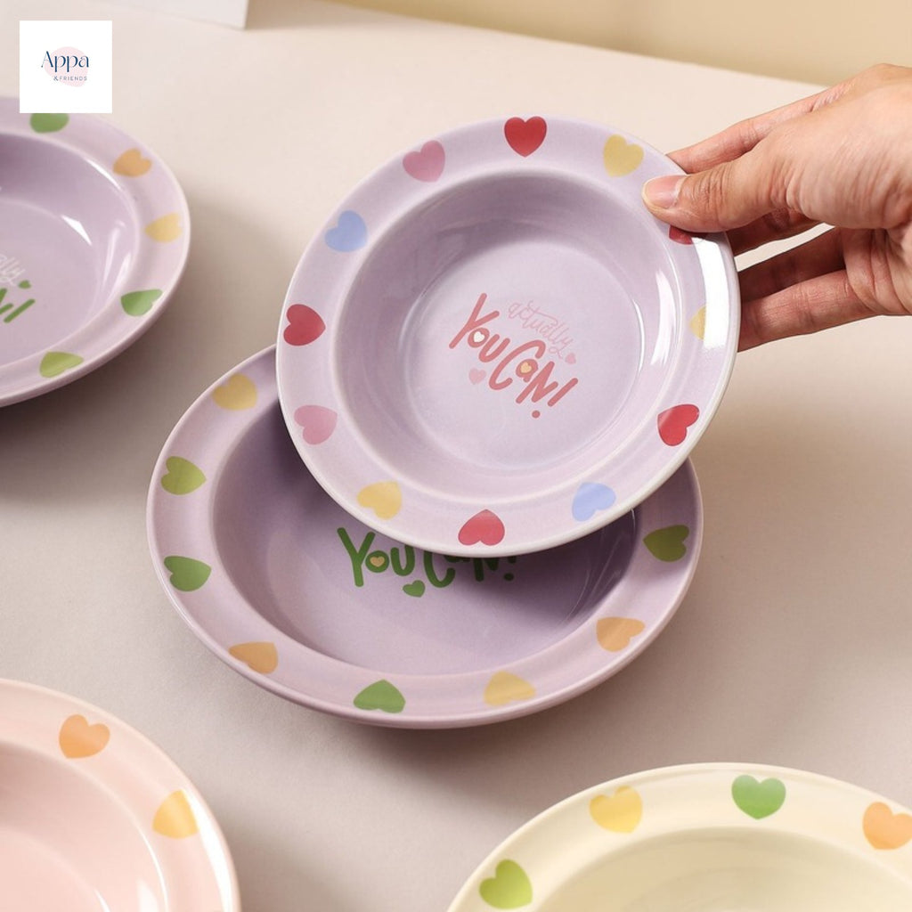 Creative Cartoon Edge Protection UFO Plate Household Ceramic Pet Bowl Cat Bowl Dog Bowl Pet Supplies Food Basin Cat Rice Bowl