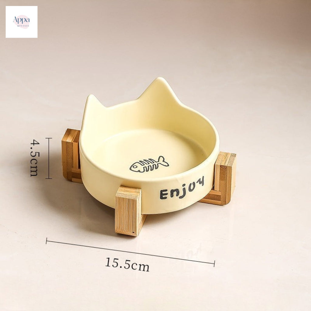 Cat Bowl Black Ceramic Dog Bowl Black Bowl Cat Food Bowl Dog Drink Cat Food Bowl Pet Water Bowl Anti-knock