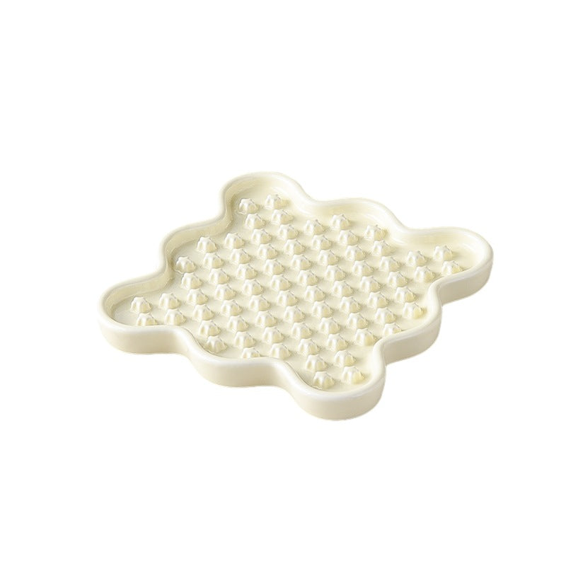 Pet Supplies Cat Rice Bowl Cat Licking Plate Dog Food Basin Cat Bowl Dog Bowl Cat Food Ceramic Plate Pet Bowl