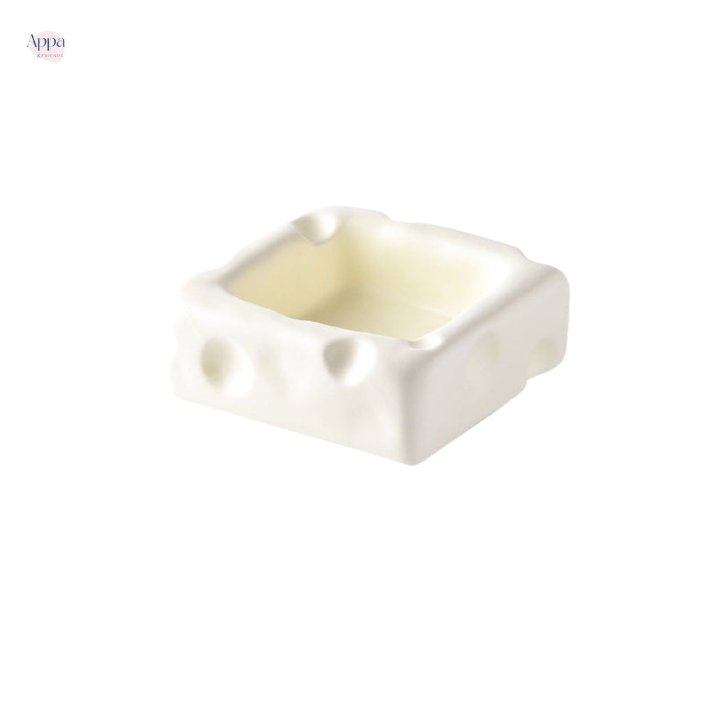 Cute ceramic bowl creative cheese shape rice bowl cat food bowl dog food bowl drinking bowl anti-knock pet supplies