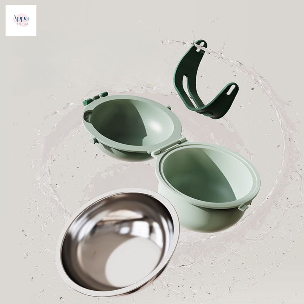 Factory custom pet bone bowl outdoor portable bowl meal logo to the picture processing brand OEM production pp
