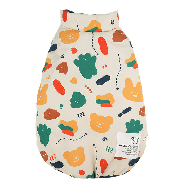 Autumn-Winter Cartoon Bear Reversible Vest