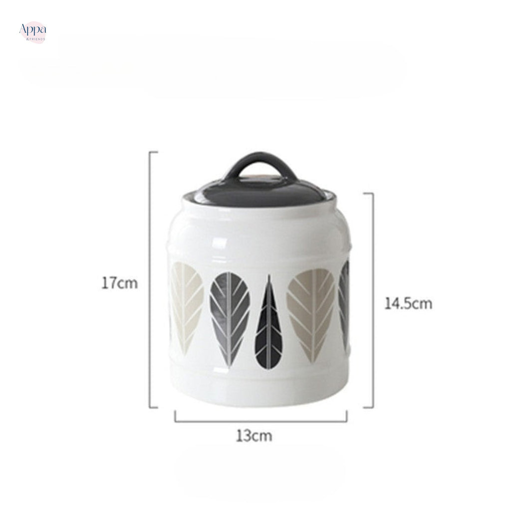 Cross-border cat and dog pet ceramic storage jar sealed jar dog food cat food snack ceramic storage jar grain storage bucket logo
