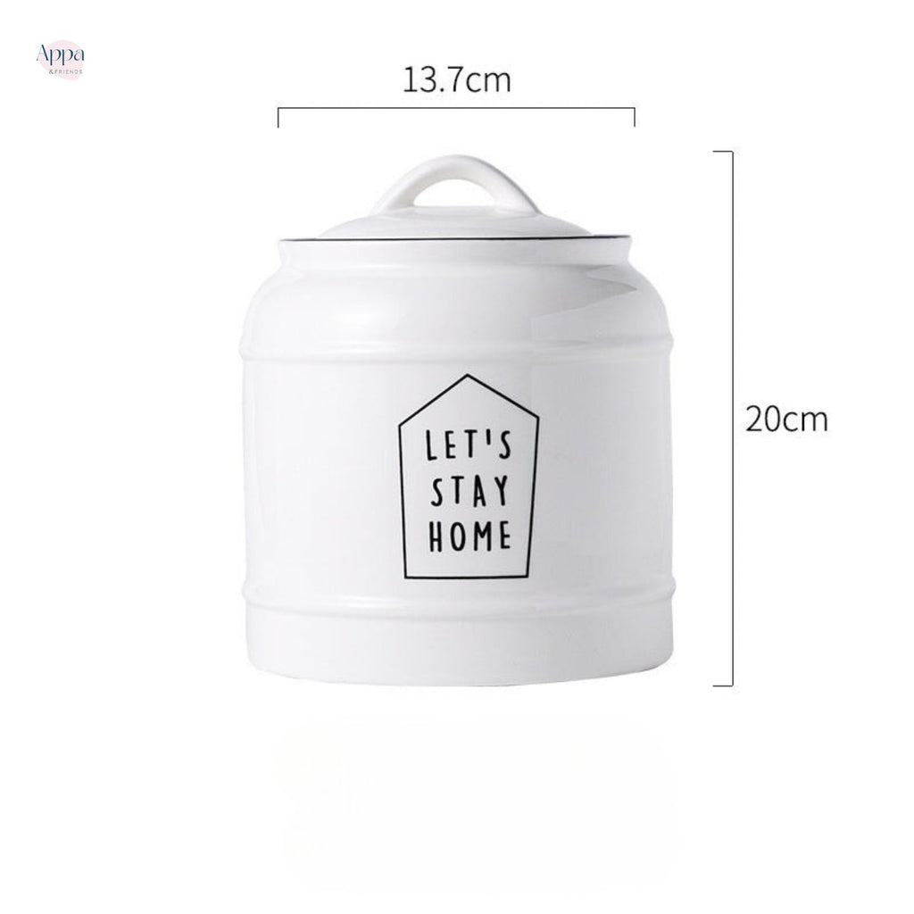 Cross-border cat and dog pet ceramic storage jar sealed jar dog food cat food snack ceramic storage jar grain storage bucket logo