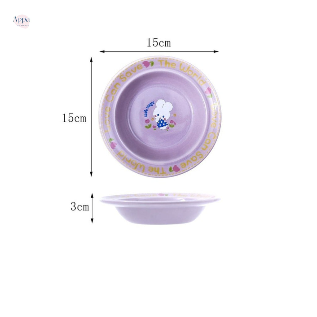 Creative Cartoon Edge Protection UFO Plate Household Ceramic Pet Bowl Cat Bowl Dog Bowl Pet Supplies Food Basin Cat Rice Bowl