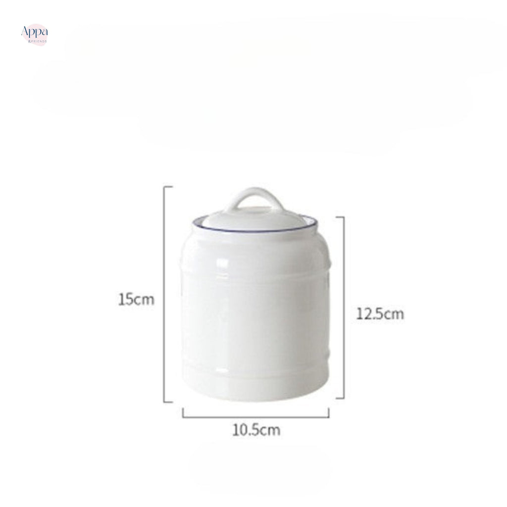 Cross-border cat and dog pet ceramic storage jar sealed jar dog food cat food snack ceramic storage jar grain storage bucket logo