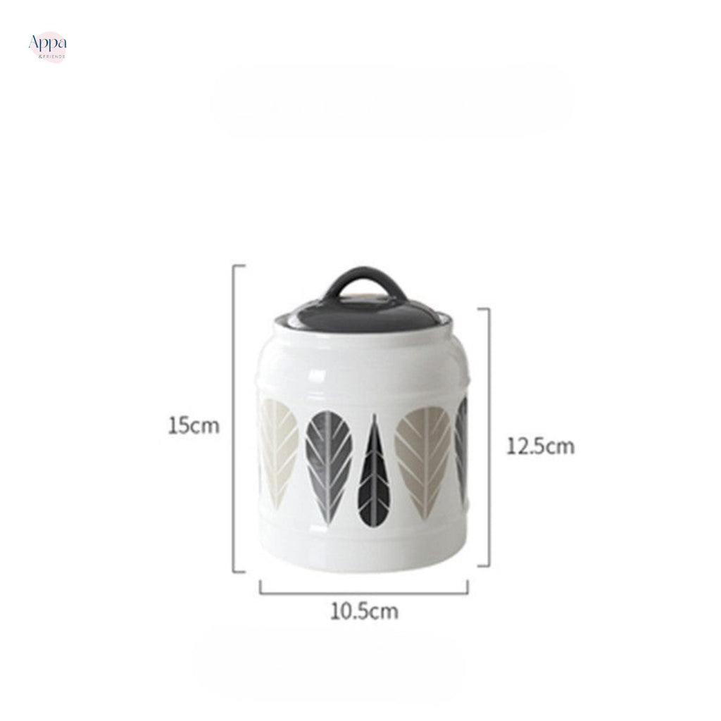 Cross-border cat and dog pet ceramic storage jar sealed jar dog food cat food snack ceramic storage jar grain storage bucket logo