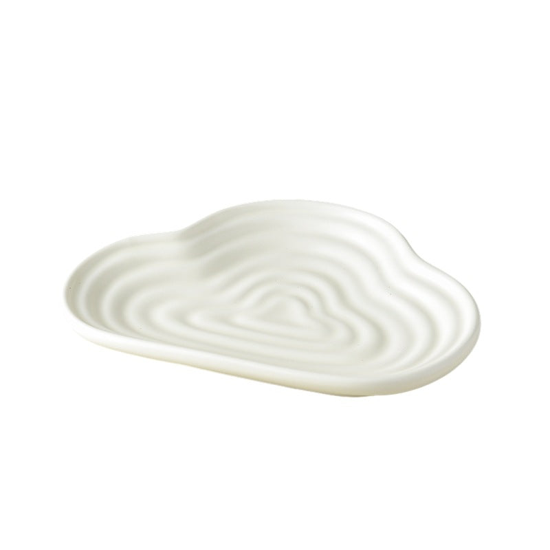 Pet supplies ceramic bowl dog bowl cat food bowl cat rice bowl water bowl clouds three-color bowl rice bowl dog food bowl
