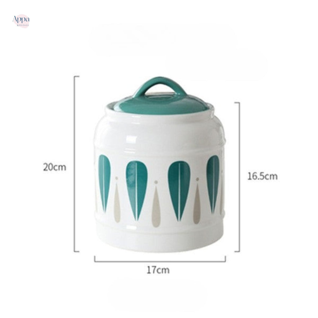 Cross-border cat and dog pet ceramic storage jar sealed jar dog food cat food snack ceramic storage jar grain storage bucket logo
